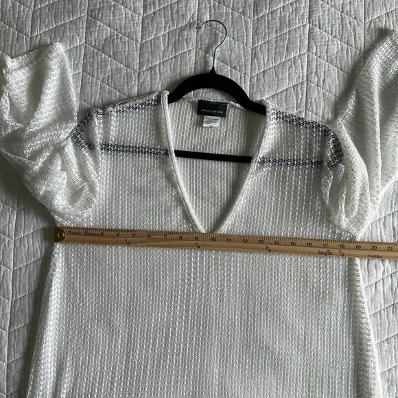 NWOT Jordan Taylor Mesh Bell Sleeve Black Cover-Up Tunic – Size M - Picture 10 of 10